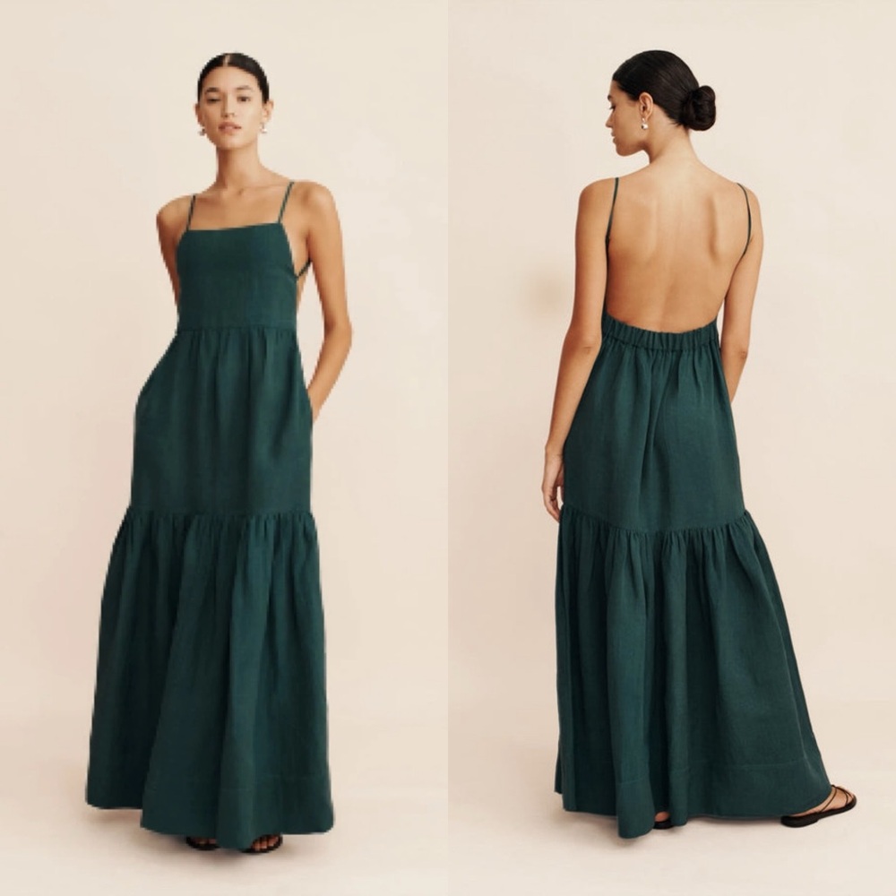 Posse Ellie Dress in Evergreen XS NWT